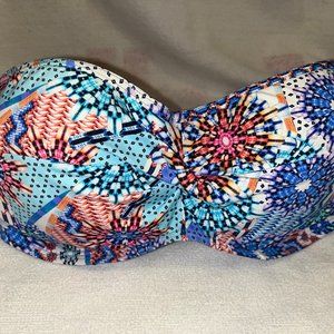 Sunsets Bandeau Bikini Top ONLY 34F/32G